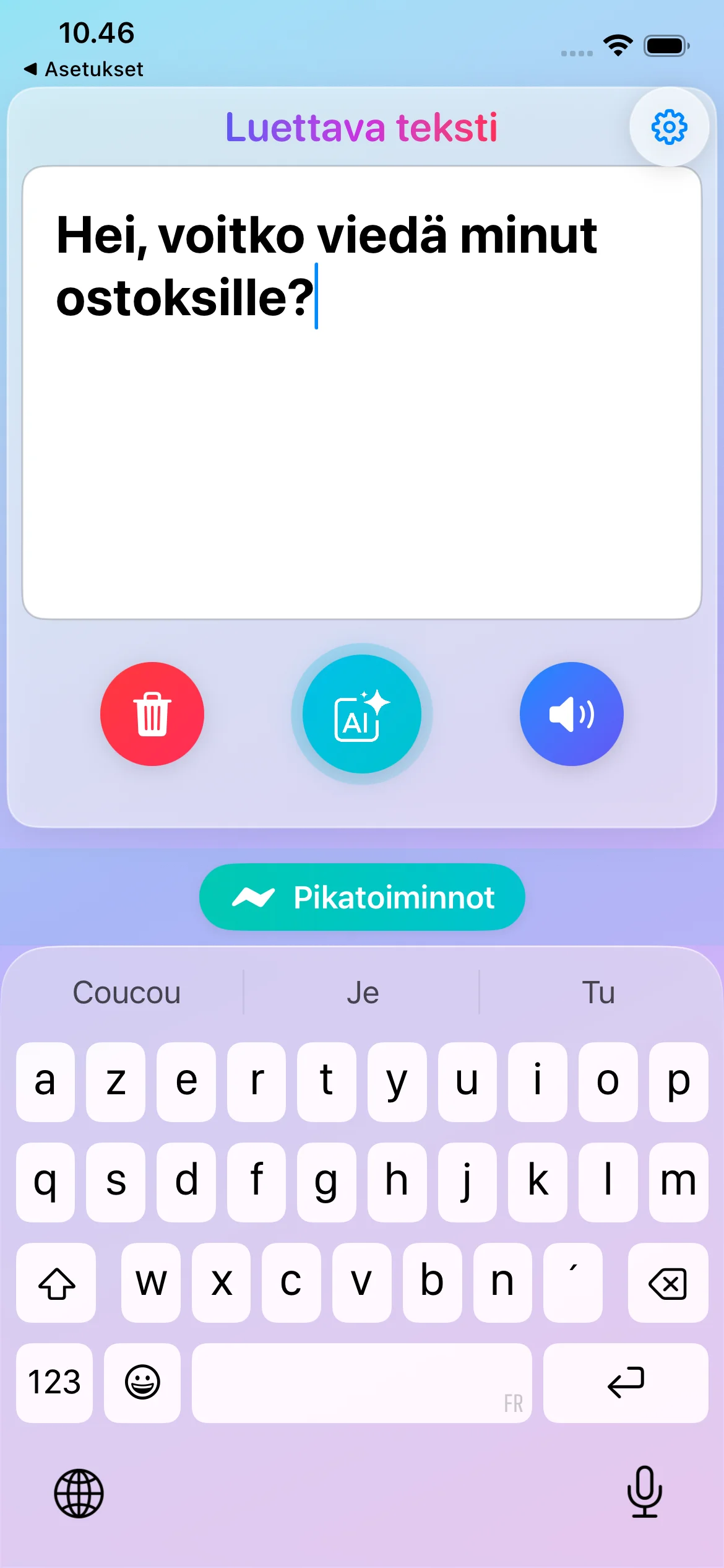 Lorraine Assistant App